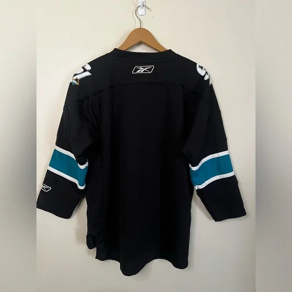 Vintage Reebok San Jose Sharks NHL Hockey Jersey Size Youth L / XL *FLAWS* - Picture 9 of 9